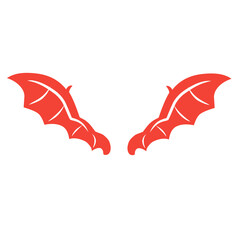 Obraz premium red dragon wing vector