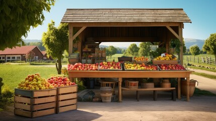 local fruit farm stand - Powered by Adobe