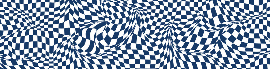 Abstract background with flowing wave lines in blue and white. dynamic pattern and fluid aesthetic. Flat vector illustration isolated on white background.