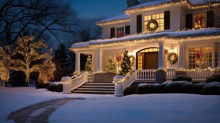 decorations outside holiday lighting