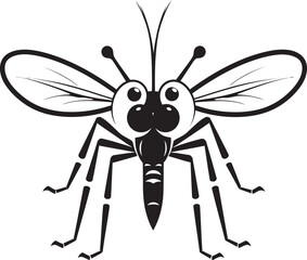 Fototapeta na wymiar Fluttering Frolics Cartoon Mosquitos Antics