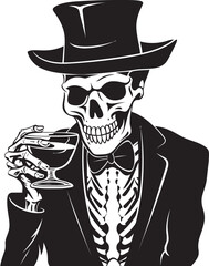 Booze and Bones Drunken Skeletons Revelry