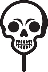 Sweet Death Lollipops in Skull Shapes