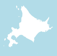 Map of Hokkaido island
