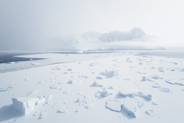 Fototapeta na wymiar Antartica Ice Melting 