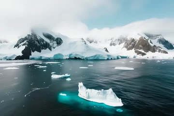 Papier Peint photo autocollant Antarctique Antartica Ice Melting  