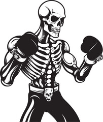 Bones and Bravery The Valor of Skeleton Boxing Competitors