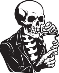Bare Bone Bliss Soft Ice Cream Dreams of Skeletons