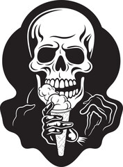 Ghastly Goodies Skeletons Devour Soft Ice Cream