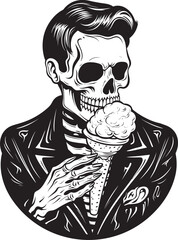 From Beyond the Grave Skeletons Lick Soft Serve