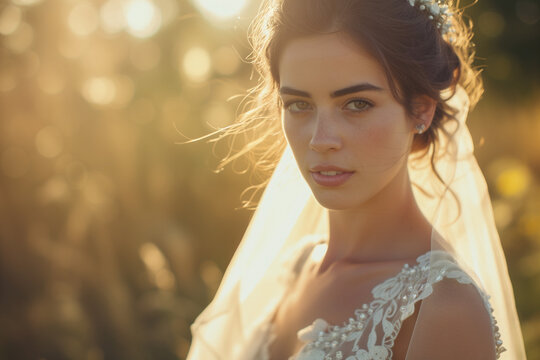 Portrait of a beautiful bride