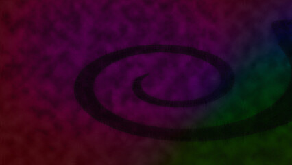 Abstract psychedelic swirl shape background image.