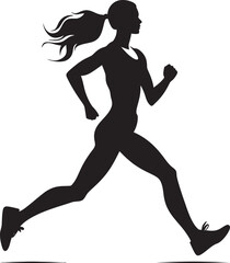 Fototapeta na wymiar The Road Less Traveled Women Forging Paths in Running