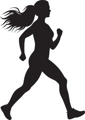 Fototapeta na wymiar Chasing Dreams, Chasing Victory Women in the Running World