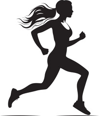 Fototapeta na wymiar Beyond Speed Womens Running as a Path to Enlightenment