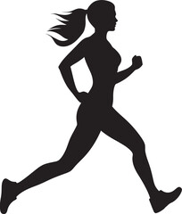 Fototapeta na wymiar From Start to Finish Line Womens Running Tales of Triumph
