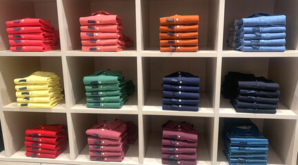 Tshirs clothing in store