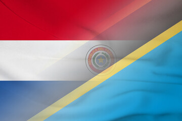 Paraguay and Tanzania state flag international contract TZA PRY