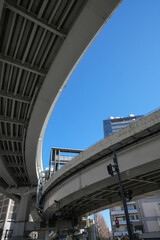 新宿の高速道路