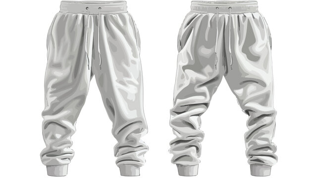 Sweatpants Vector Illustration with Copy Space