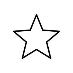 Star Icon vector. rating icon vector. favourite star icon