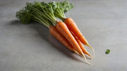 Carrots on table, clean photo