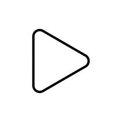 Play Icon vector. Play button vector icon
