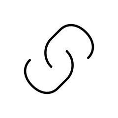 Link icon vector. Hyperlink chain symbol.