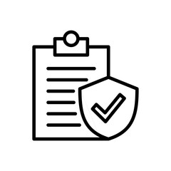 Insurance icon vector. insurance symbol vector