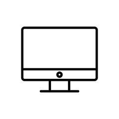 Computer icon vector. computer monitor icon vector.