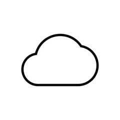 cloud icon vector. cloud vector icon