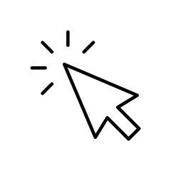 Click icon vector. pointer arrow icon. cursor icon vector