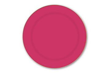 シンプルな3dの丸い平皿