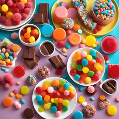 Fototapeta na wymiar candies and sweets