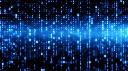 Blue technology background, blue hexagon background