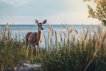 Obraz na płótnie Canvas Photo of a deer