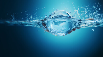 World Water Day background, concept of global warming and climate change