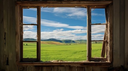 rustic barn window