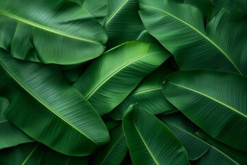 Banana leaves background