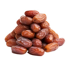 Dates fruits isolated on a white background