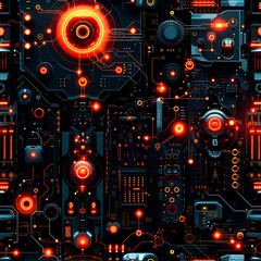 Obraz premium digital abstract freameless patterns, ai generated