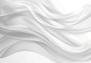 Obraz premium Elegant White Silk Fabric Abstract Background