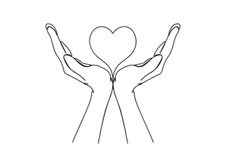 Hands, Signs Single Line Drawing Ai, EPS, SVG, PNG, JPG zip file