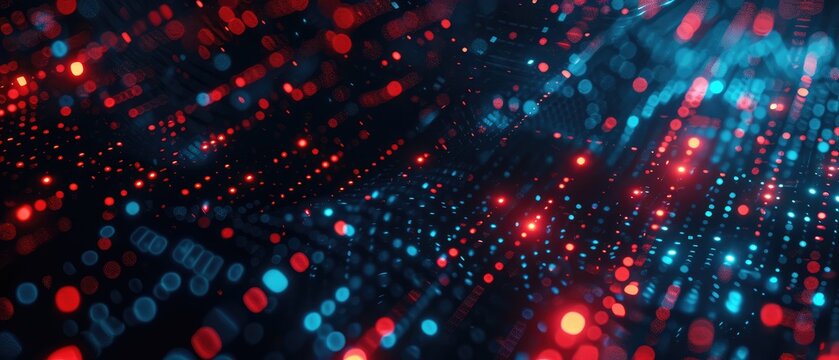 Futuristic Network Data Stream Visualization