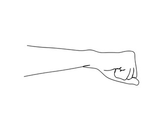 Hands, Signs Single Line Drawing Ai, EPS, SVG, PNG, JPG zip file