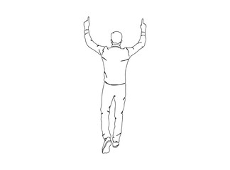 Man, Boy Dresses, Clothing Single Line Drawing Ai, EPS, SVG, PNG, JPG zip file