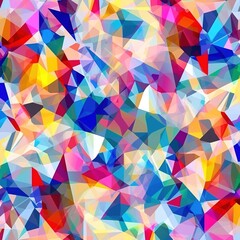 Colourful wallpaper with geometric pattern design 