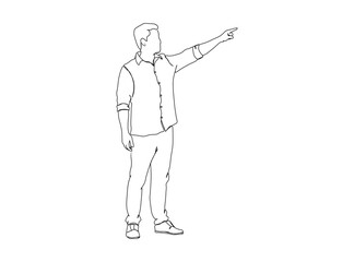 Man, Boy Dresses, Clothing Single Line Drawing Ai, EPS, SVG, PNG, JPG zip file