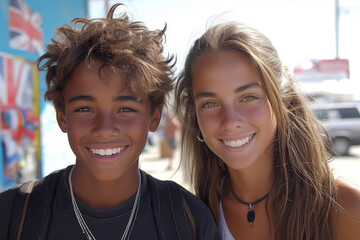 Young Interracial Couple