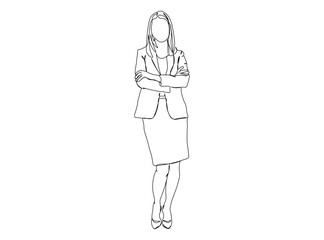 woman, Girl Dresses, Clothing Single Line Drawing Ai, EPS, SVG, PNG, JPG zip file